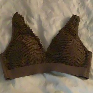 Brown lace bralette